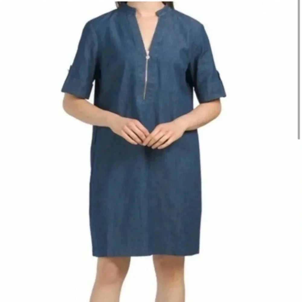 anne klein denim dress | Dresses | Anne Klein Midi dresses $695 AJE Mirage Cutout Size:US Size 16 this refined midi dress ShopMy Eligible